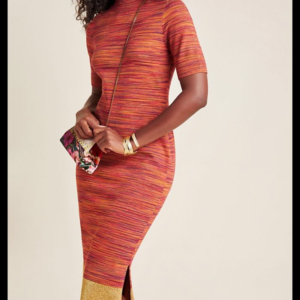 Lindy Mock Neck Midi Dress